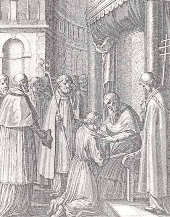 Arno werd geboren rond het jaar 740 en was afkomstig uit een Opper-Beiers adellijk geslacht. Hij doorliep een kerkelijke carri&egrave;re die voor toen niet ongebruikelijk was. Op zijn dertigste ontving hij de priesterwijding. Vervolgens trad hij in bij de benedictijnen van de beroemde St-Amandusabdij te Elno, niet ver van Gent, Vlaanderen. In 782 werd hij er abt. Hij was bevriend met Alcuinus, de heilige leermeester en raadsman van Karel de Grote. Tenslotte werd hij bisschop van Salzburg. Hij maakte er het belangrijkste bisdom van in de wijde omtrek. Het overvleugelde zelfs het meest eerbiedwaardige bisdom van die tijd: Regensburg. Hij stierf in 821, bijna 80 jaar oud.