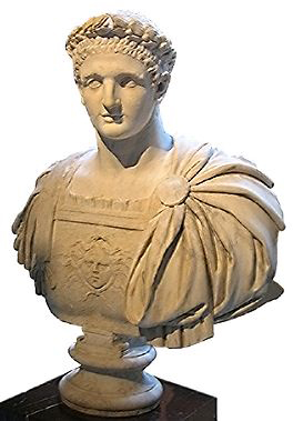 Buste van Domitianus in het Louvre.