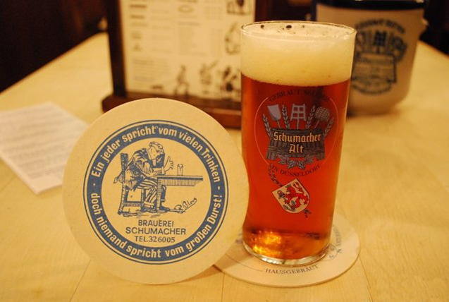 Düsseldorfer Schümacher Alt is een typisch voorbeeld van het Düsseldorfse Altbier.