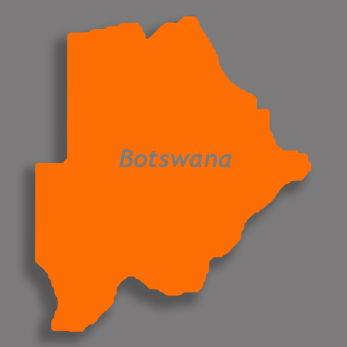 kaart botswana