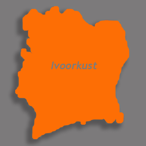 kaart ivoorkust