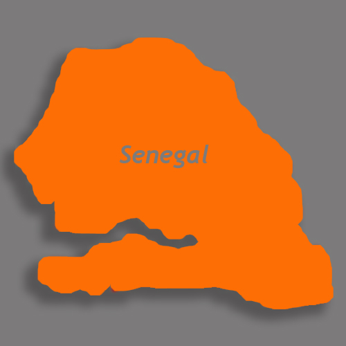 kaart senegal