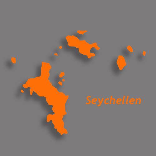 kaart seychellen