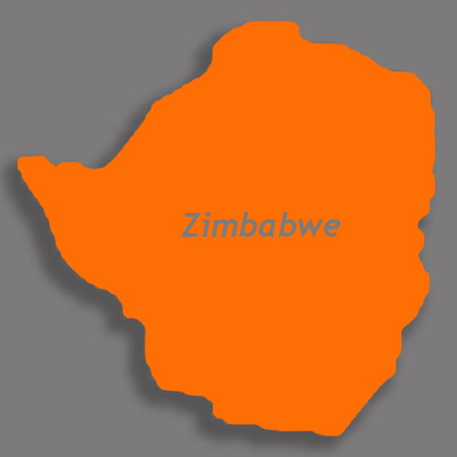 kaart zimbabwe