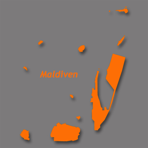 kaart Maldiven