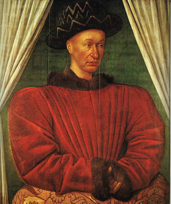 Karel VII van Valois, koning van Frankrijk, beriep zich in de 15e eeuw als afstammeling van Karel de Grote.