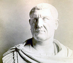 Buste in het Louvre van Keizer Maximinus I Thrax (235 - 238 n. C)