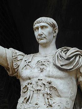 Standbeeld Trajanus in Rome
