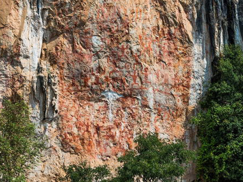 Zuojiang Huashan Rotskunst Cultureel Landschap