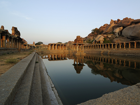 Monumenten bij Hampi